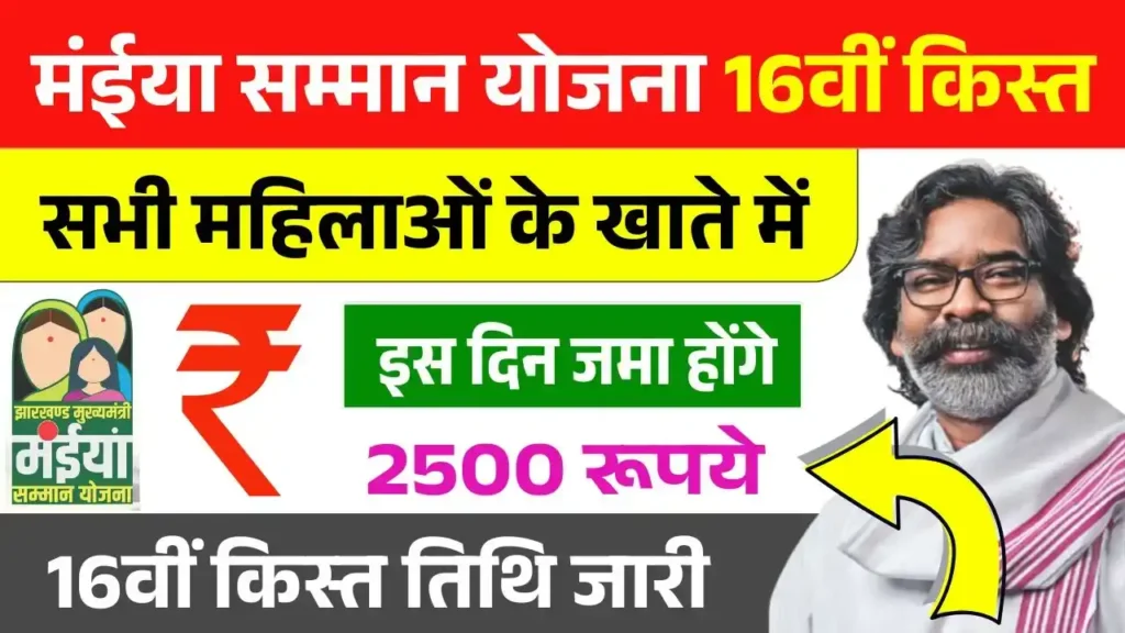 Maiya Samman Yojana 16th Installment